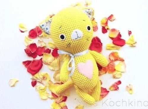 Солнечный котенок крючком