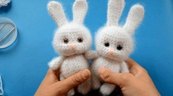 Зайки из мохера