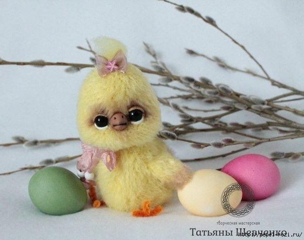 Цыпленок-пушистик своими руками!